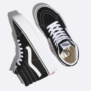 Vans Bayan Spor Ayakkabı Sk8-Hi Platform 2.0 Siyah/Beyaz | 12248-595